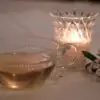 Bougie en verre soufflé