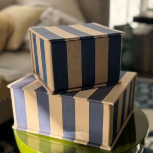 Coffret à thé Rayures